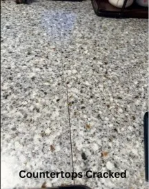 Kitchen Remodeling Temecula – Cracked Countertop Needing Replacement
