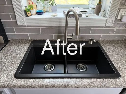 Kitchen Sink Replacement Temecula CA – After Undermount Sink and Faucet Installed
