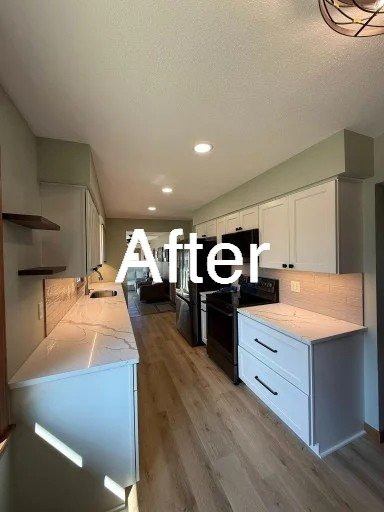 Kitchen Flooring Installation Temecula CA – After LVP Flooring Installed Over Leveled Slab
