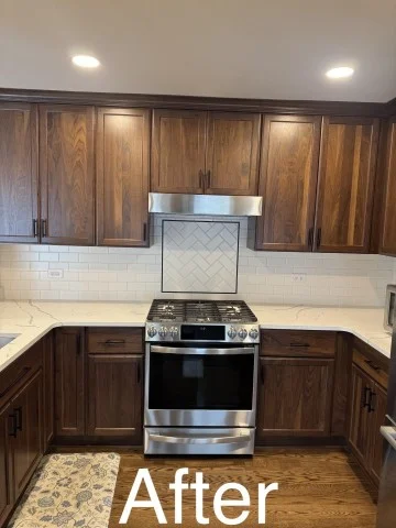 Kitchen Remodeling Temecula – After Backsplash Installation Dated Granite Turn-Up