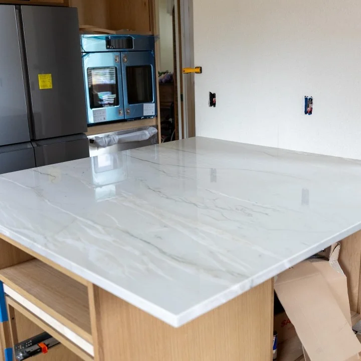 Quartz Countertop Installation Temecula CA – Waterfall Island One Day Install
